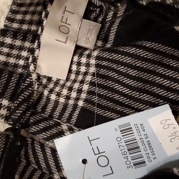 NWT LOFT plaid shirt - Picture 7 of 8
